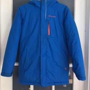 Boys Size L Columbia Snow Jacket Winter Coat EUC